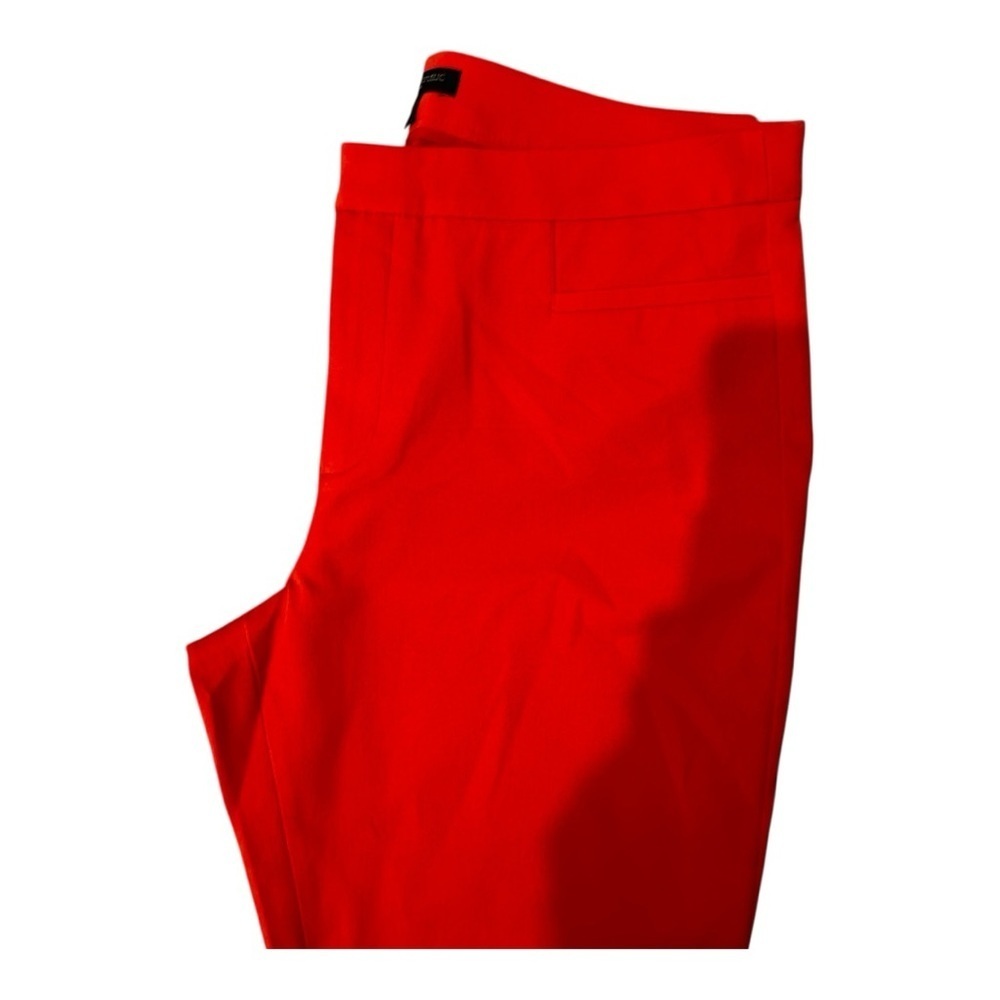 Banana Republic Sloan-Fit Slim Ankle Pants Coral Red Size 14 NWOT - Picture 4 of 12